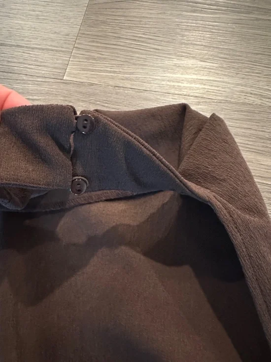 NWOT Zara Open Back Halter Top Brown - Picture 9 of 11